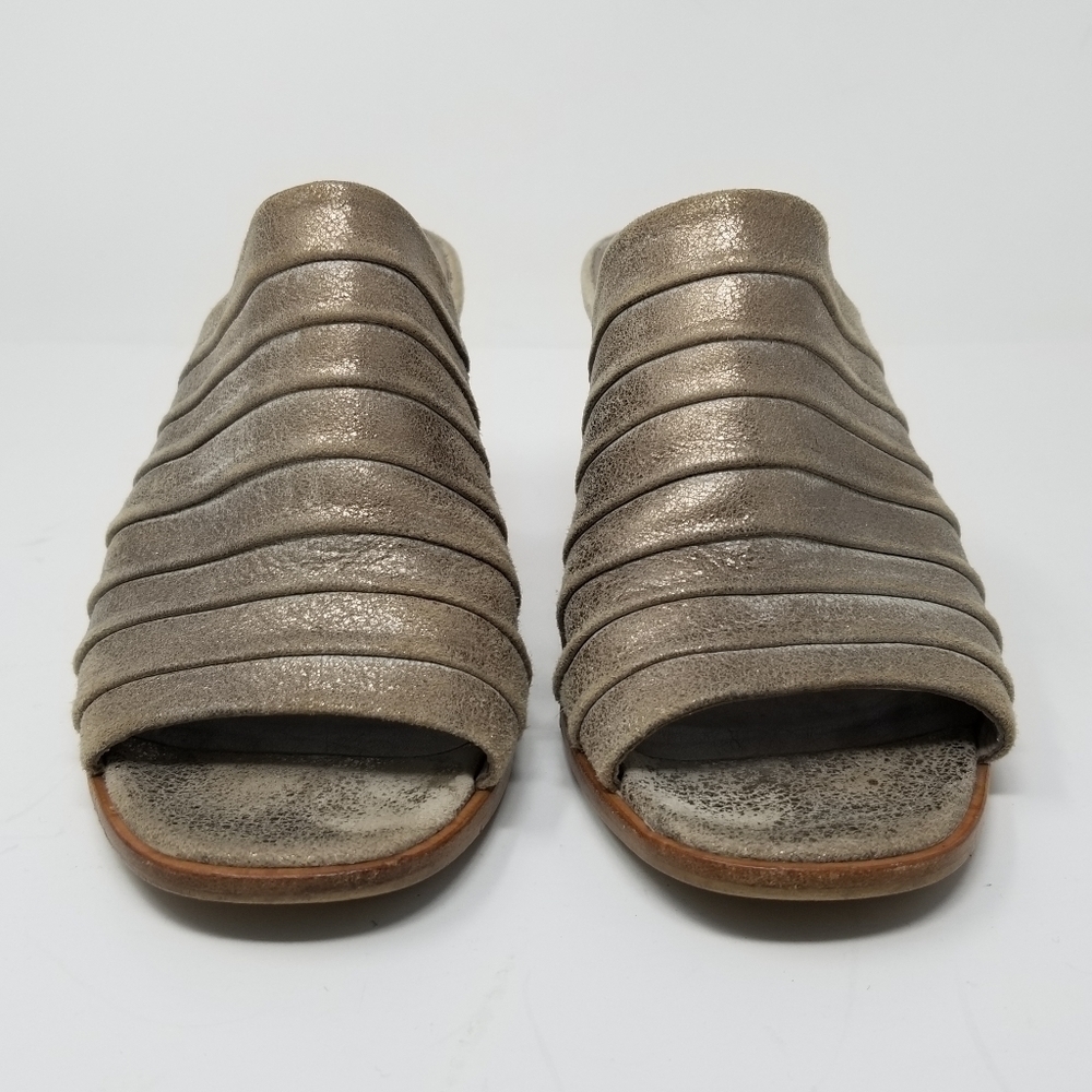 Paul Green Winston Metallic Mule Sandal Slip On Heel Womens Size 4.5 - Picture 12 of 13